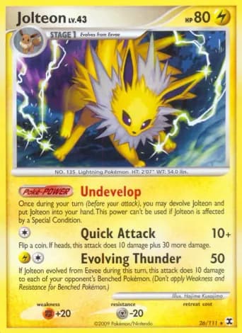 Jolteon Pokémon card #26