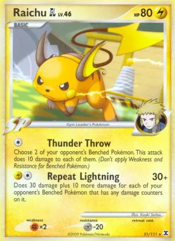 Raichu GL Pokémon card #31