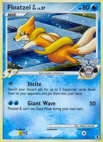 Floatzel GL Pokémon card #4
