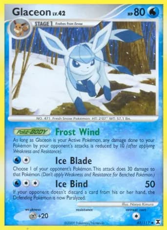 Glaceon Pokémon card #41