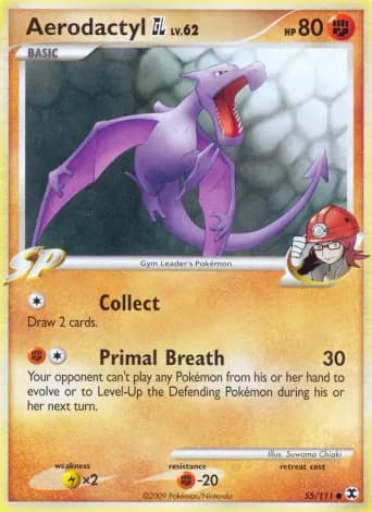 Aerodactyl GL Pokémon card #55
