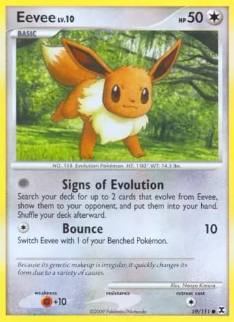 Eevee Pokémon card #59