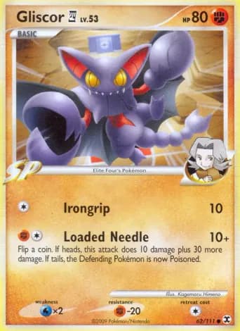 Gliscor 4 Pokémon card #62