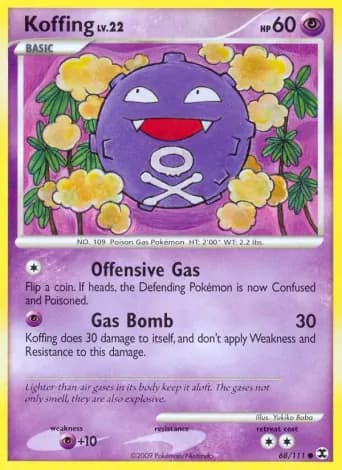 Koffing Pokémon card #68