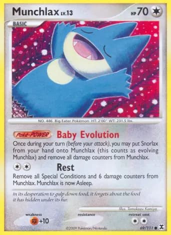 Munchlax Pokémon card #69