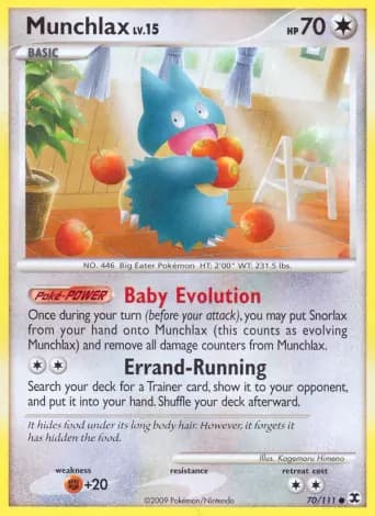 Munchlax Pokémon card #70