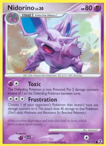 Nidorino Pokémon card #74