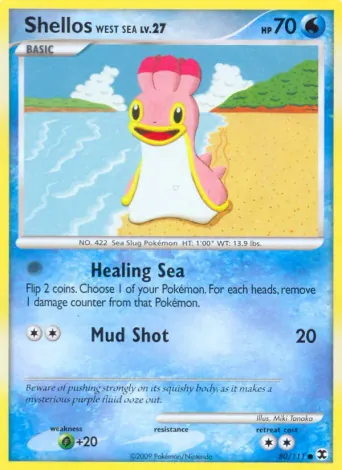 Shellos West Sea Pokémon card #80