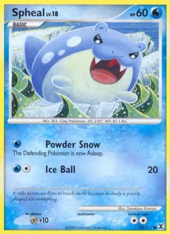 Spheal Pokémon card #82