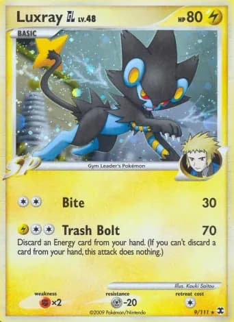 Luxray GL Pokémon card #9