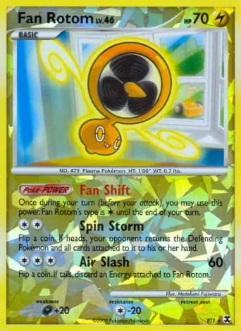 Fan Rotom Pokémon card #RT1