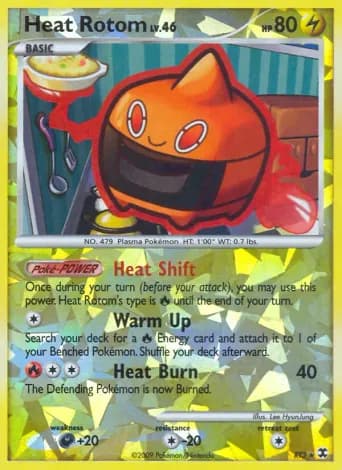 Heat Rotom Pokémon card #RT3