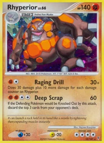 Rhyperior Pokémon card #10