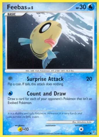 Feebas Pokémon card #104