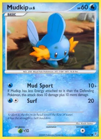 Mudkip Pokémon card #116