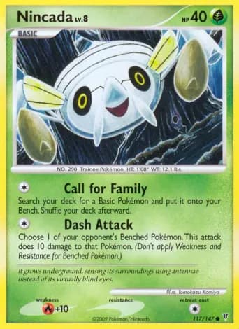 Nincada Pokémon card #117