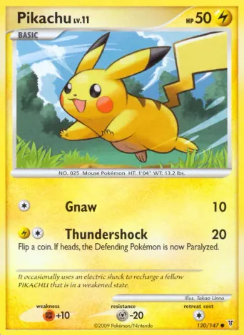 Pikachu Pokémon card #120