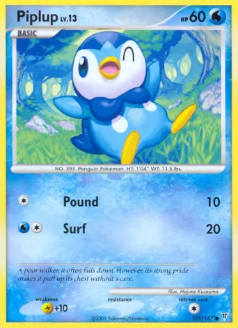 Piplup Pokémon card #121