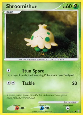Shroomish Pokémon card #127