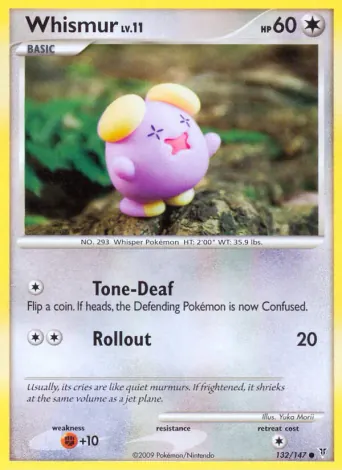 Whismur Pokémon card #132