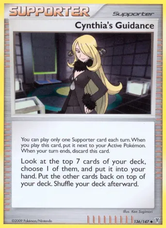 Cynthia's Guidance Pokémon card #136