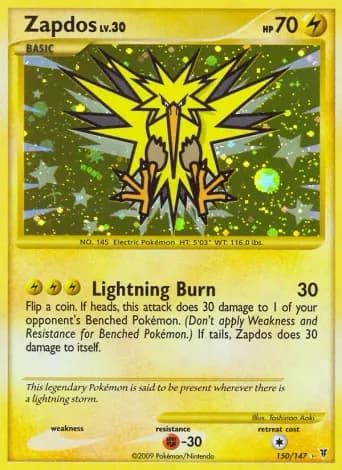 Zapdos Pokémon card #150