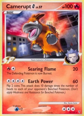 Camerupt G Pokémon card #19