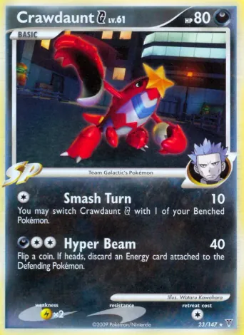 Crawdaunt G Pokémon card #23