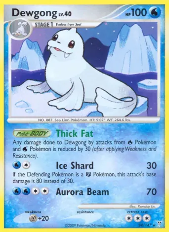 Dewgong Pokémon card #24