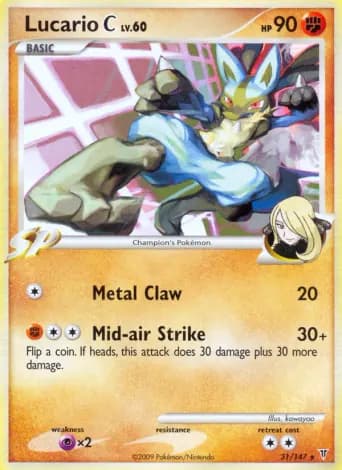 Lucario C Pokémon card #31