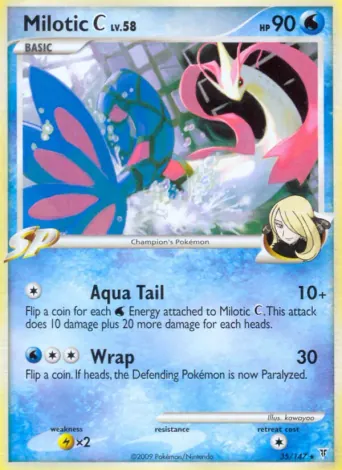 Milotic C Pokémon card #35