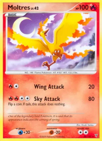 Moltres Pokémon card #36