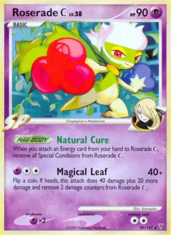 Roserade C Pokémon card #40