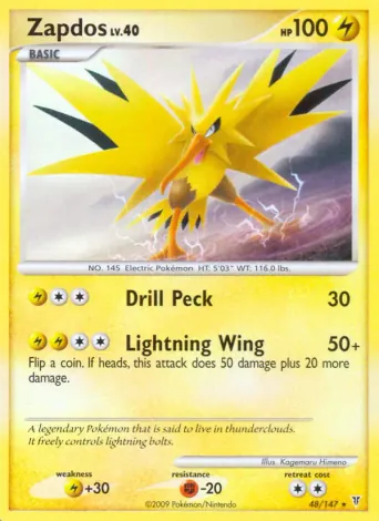 Zapdos Pokémon card #48