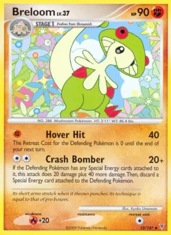 Breloom Pokémon card #52
