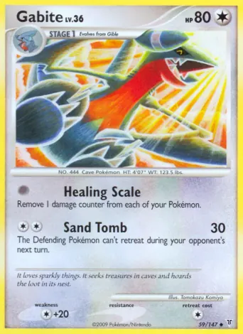 Gabite Pokémon card #59