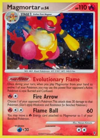 Magmortar Pokémon card #6