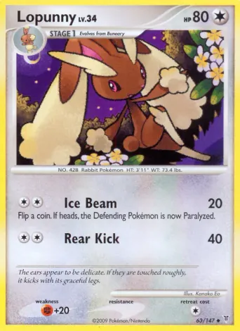 Lopunny Pokémon card #63