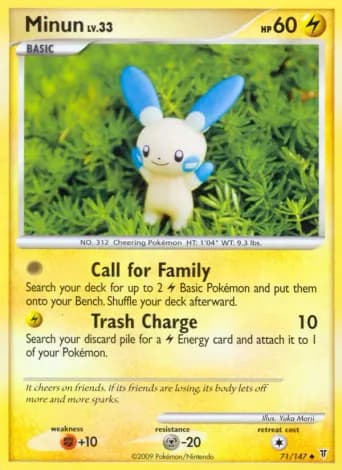 Minun Pokémon card #71