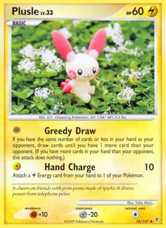 Plusle Pokémon card #76