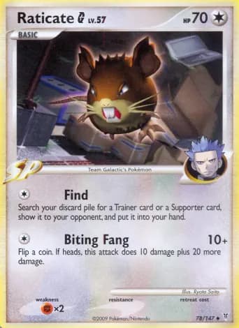Raticate G Pokémon card #78