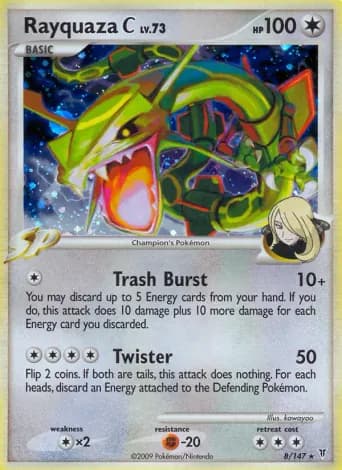 Rayquaza C Pokémon card #8