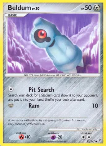 Beldum Pokémon card #90