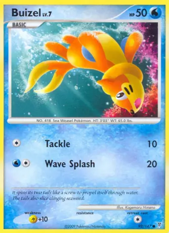 Buizel Pokémon card #92