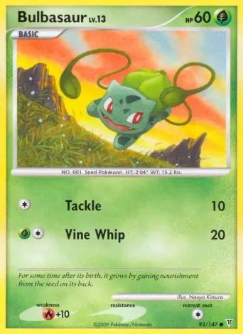Bulbasaur Pokémon card #93