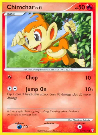 Chimchar Pokémon card #97
