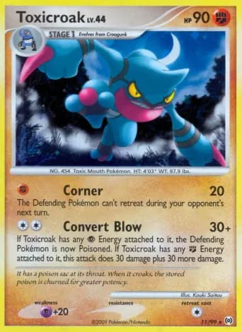 Toxicroak Pokémon card #11