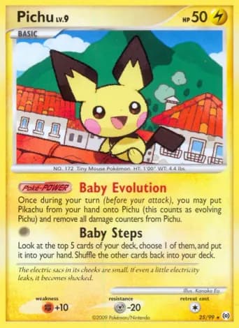 Pichu Pokémon card #25