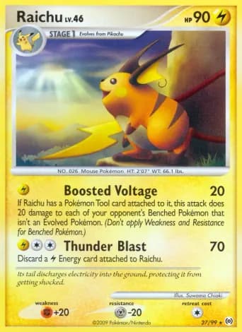 Raichu Pokémon card #27