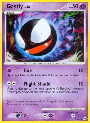 Gastly Pokémon card #36